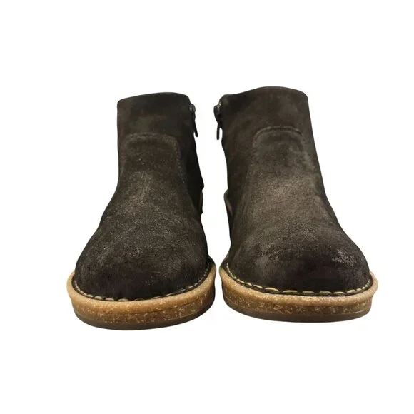 Born Viana Wedge Boots Women's Black Suede Ankle Booties, Size 7 NWOB - Picture 4 of 10